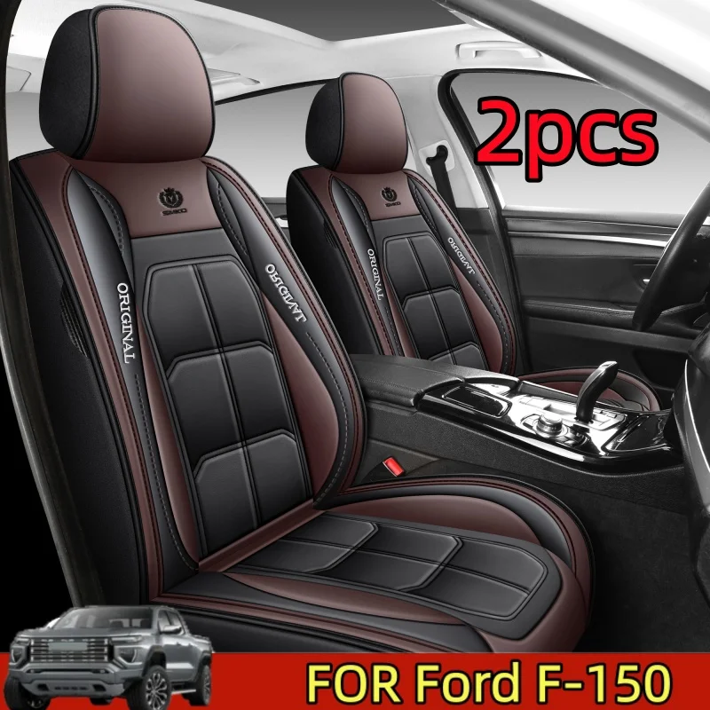 

For Ford Maverick Seat Covers XL XLT Lariat 2022 2023 2024 2025, Custom Fit Car Seat Cover Full Set, Luxury Leather Seat Covers