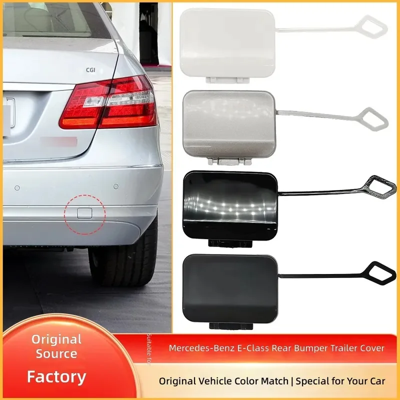 for Mercedes Benz W212 E Class 2009-2013 Rear Bumper Tow Hook Cover Trailer Hitch Cap 2128850326