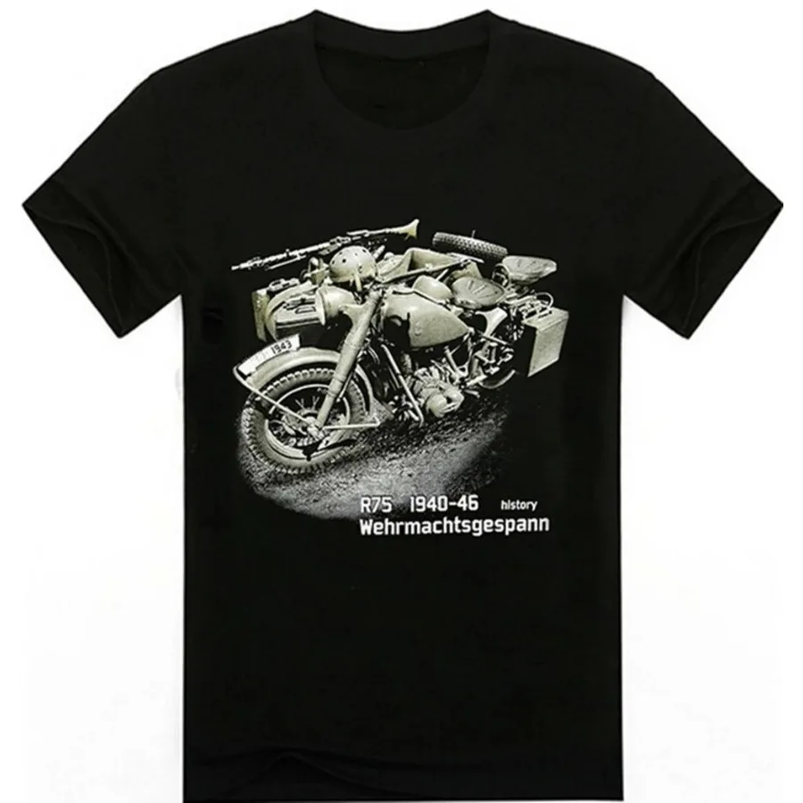 

sgespann R75 Heavy Duty Motorcycle Side Car T Shirt. Short Sleeve 100% Cotton Casual T-shirt Loose Top Size S-3XL