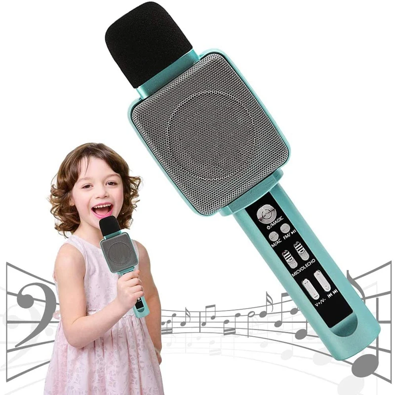 Children's Musical Microphone,With Bluetooth Speaker And Voice Converter Is The Best Toy And Gift For Children