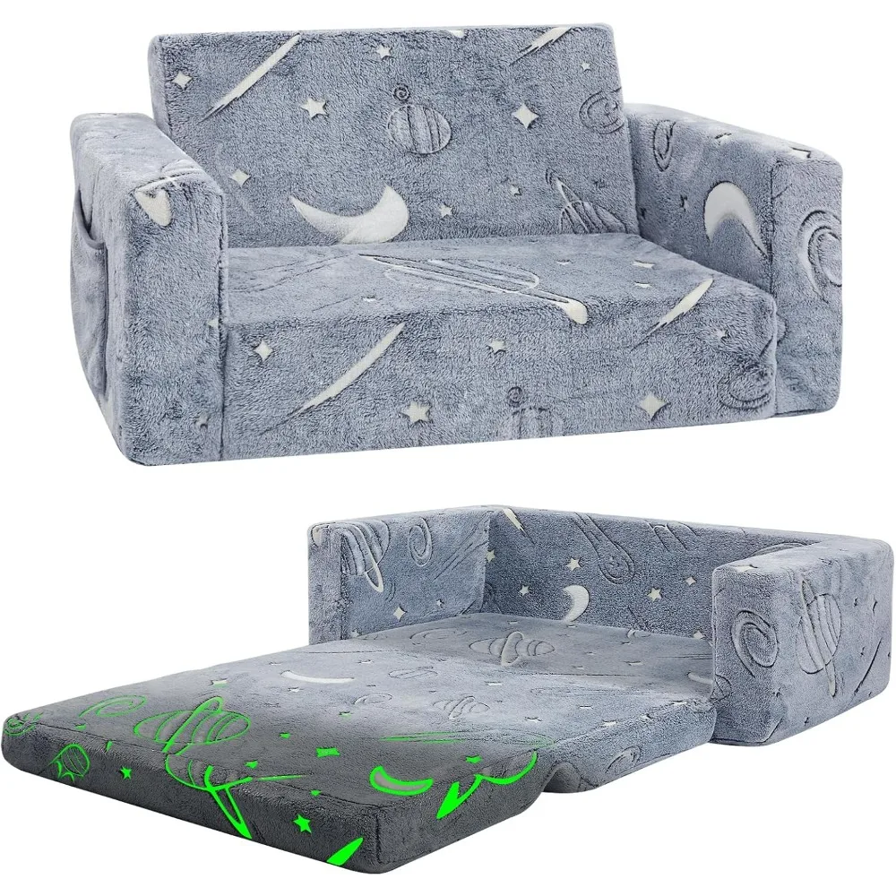 

Living Room Couch, 2-in-1 Seat Furniture Fold Out, Convertible Sofas, Soft Comfy in The Sofa Bed Gifts for Living Room