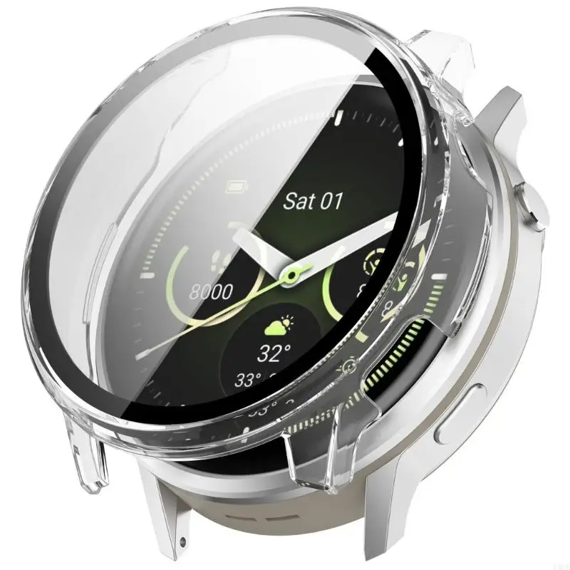 Screen Protector Watch Case Shell with Tempered Glass Film for 4 41mm Scratchproof Case Protective Cover 83CE
