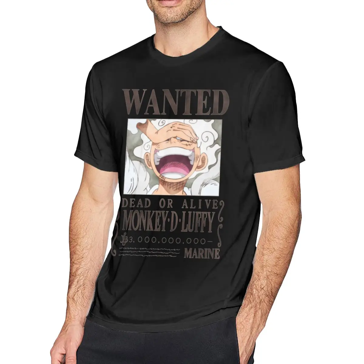 Vintage Monkey D Luffy T-Shirt for Men O Neck Cotton T Shirts One Piece Luffy Cartoon Short Sleeve Tee Shirt Summer Tops