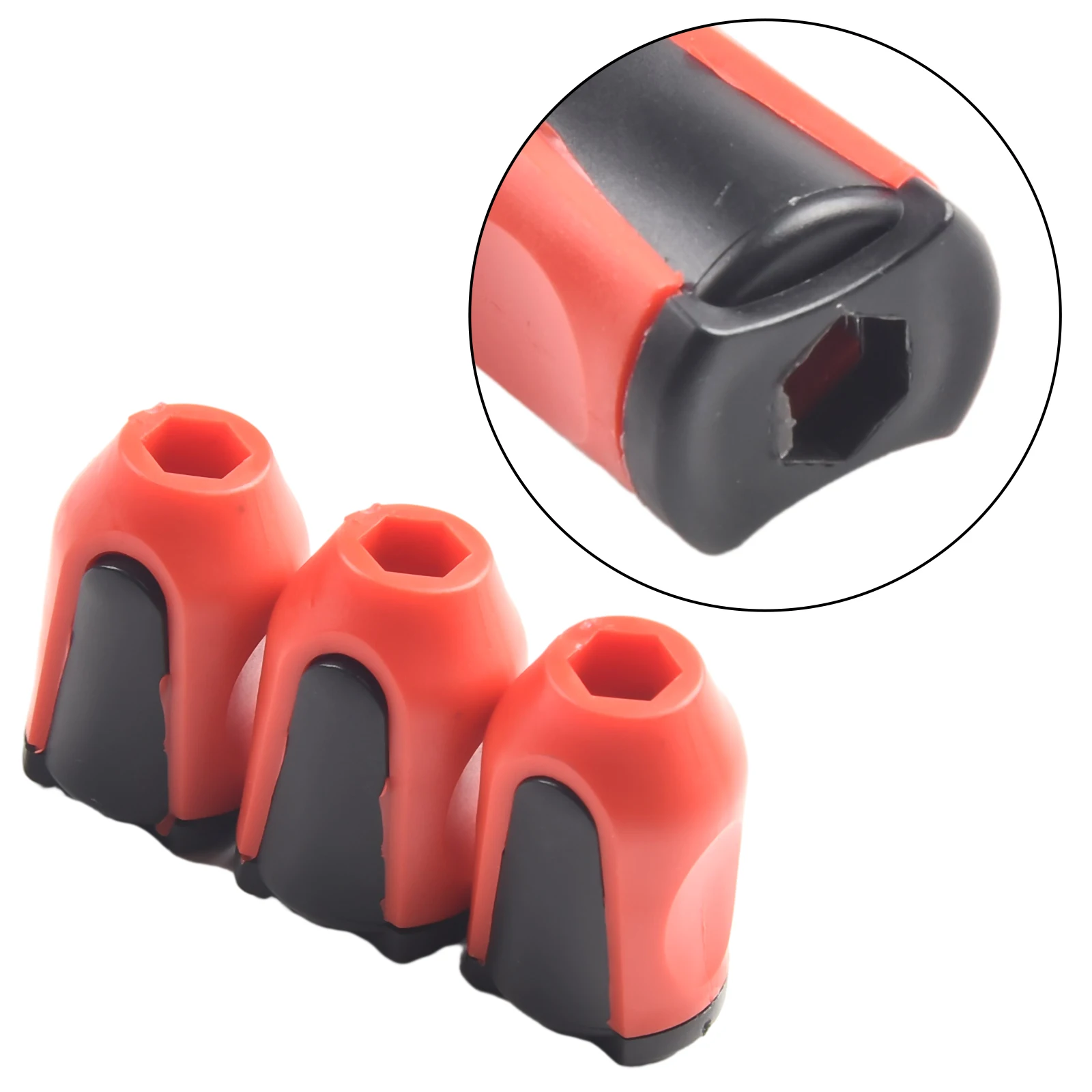 3X Magnetic Ring holders ABS + metal Anti-slip 3pc 6.35mm Batch head For Drill Bit For Screwdriver Magnetizer Practical