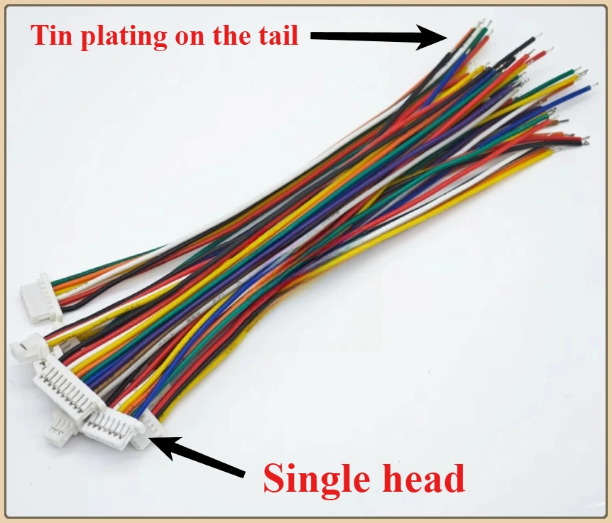 450 قطعة/الوحدة 1.0 مللي متر الملعب SH.1mm 3/4/5/6Pin الأسلاك الإلكترونية كابل 28AWG رابط مخصص #3