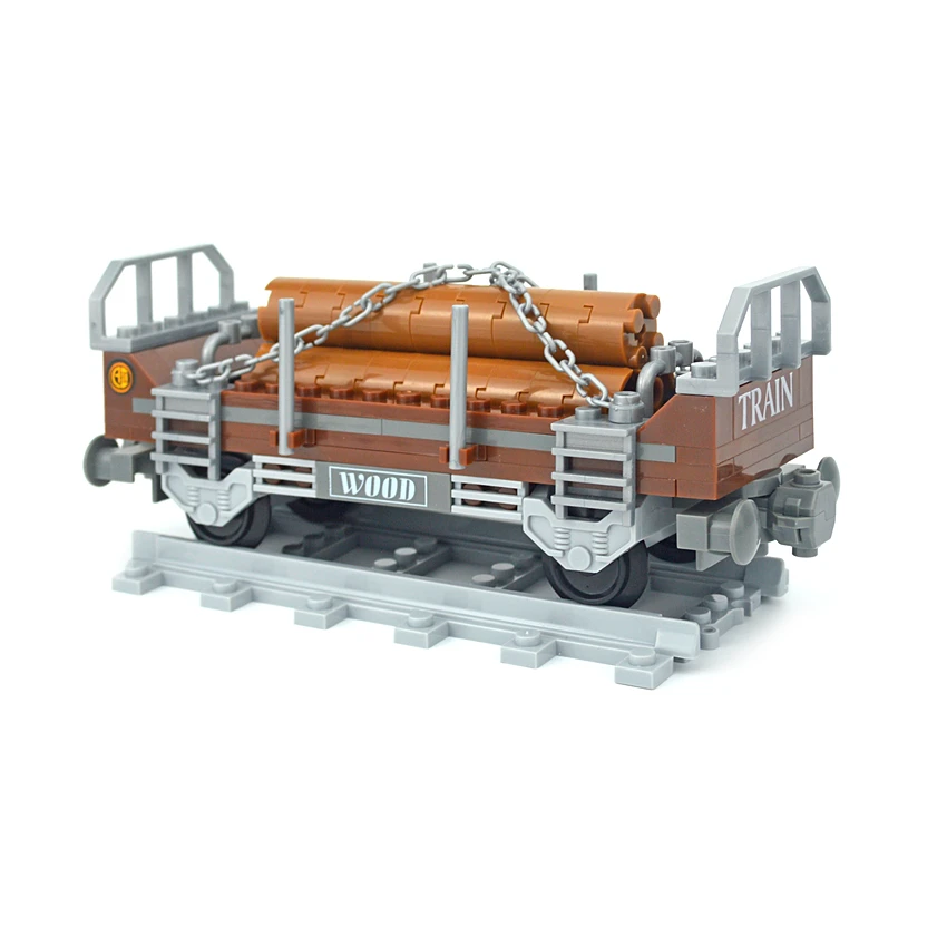 Pociąg magnetyczny Miasto Zaawansowane technologicznie cegły Kabina Wózek 021 Model 3D Zestaw klocków Pojazdy kontenerowe Tor Chłopiec Zabawka dla dzieci Prezenty