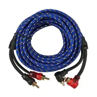Automotive pure copper audio cable car audio system modification subwoofer amplifier 2 RCA to 2 RCA wire signal cable