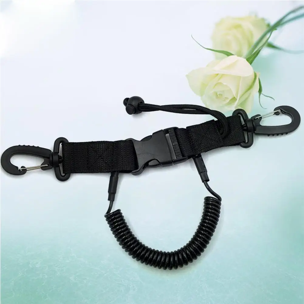 Newest Scuba Diving Snappy Coil Springs Camera Lanyard Spiral With Ring Dive For Underwater Housing Flashlight Torch Outdoor