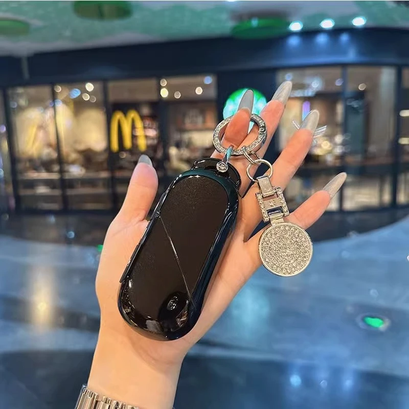 

Zinc Alloy Car Remote Key Case Cover Holder Shell Shell Fob for Bmw Mini Countryman Cooper One 2023 2024 Accessories Keychain