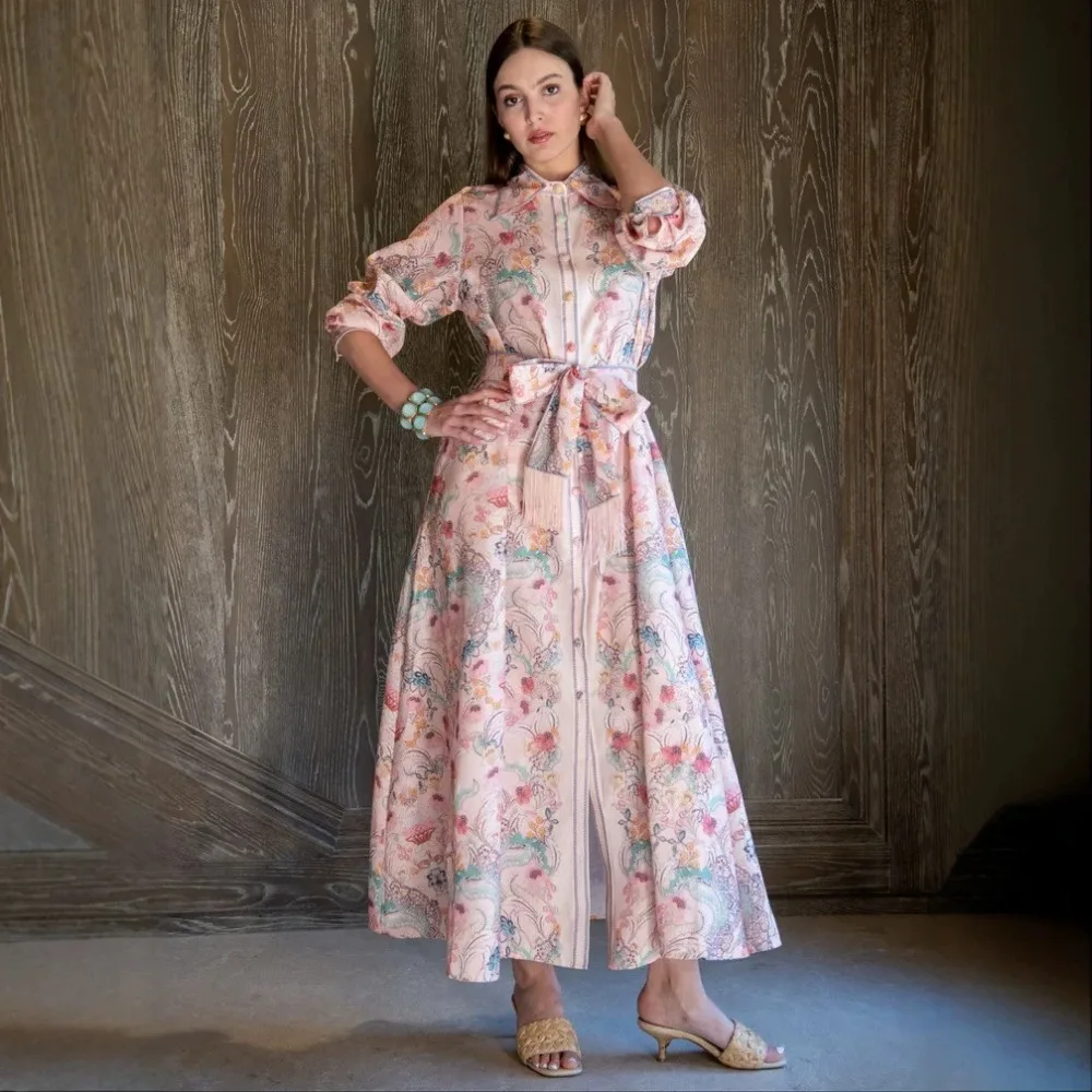french-elegant-vintage-print-high-neck-midi-dress-long-sleeve-belted-waist-split-hem-2026-summer-vacation-wedding-party-dress