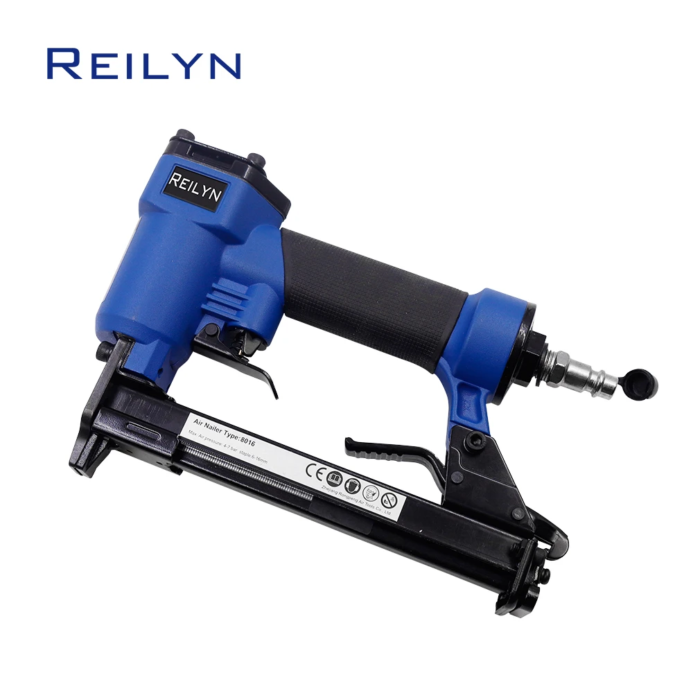 

21 Gauge Air stapler 8016 Crown size 12.8mm Pneumatic Upholstery Stapler Home Decorating Wood Framing Pneumatic Nailer for Sofa