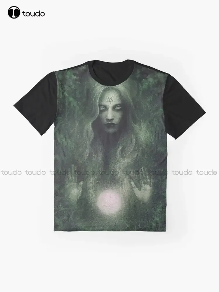 Forest Witch Graphic T-Shirt Custom Aldult Teen Unisex Digital Printing Tee Shirts Custom Gift Xxs-5Xl Streetwear