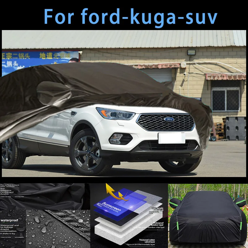 

Наружная защита для автомобиля ford-kuga-suv, чехол для снега, Солнцезащитный водонепроницаемый пыленепроницаемый внешний автомобильный аксессуар