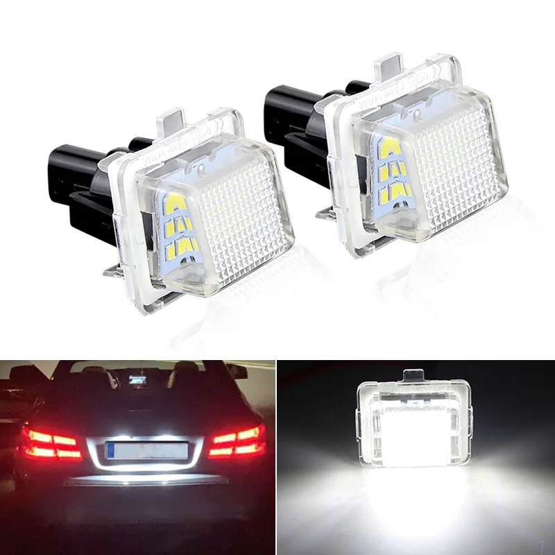 LED License Number Plate Light For Benz C-Class W204 W205 W216 W218 E-CLASS W212 S-CLASS W221 SL W231 R231 S-CLASS W222 CLA