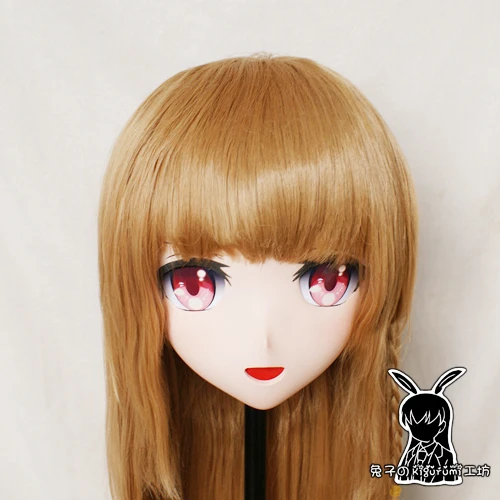 (KM537)Top Quality Handmade Female Resin Cosplay Japanese Role Play Kigurumi Mask Crossdresser Doll Transgender Mask