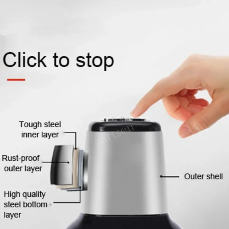 Picadora de carne eléctrica de acero inoxidable, picadora de carne, 2 velocidades, 4 hojas, capacidad de 3L/2L, procesador de alimentos, cortador, rebanadora de carne