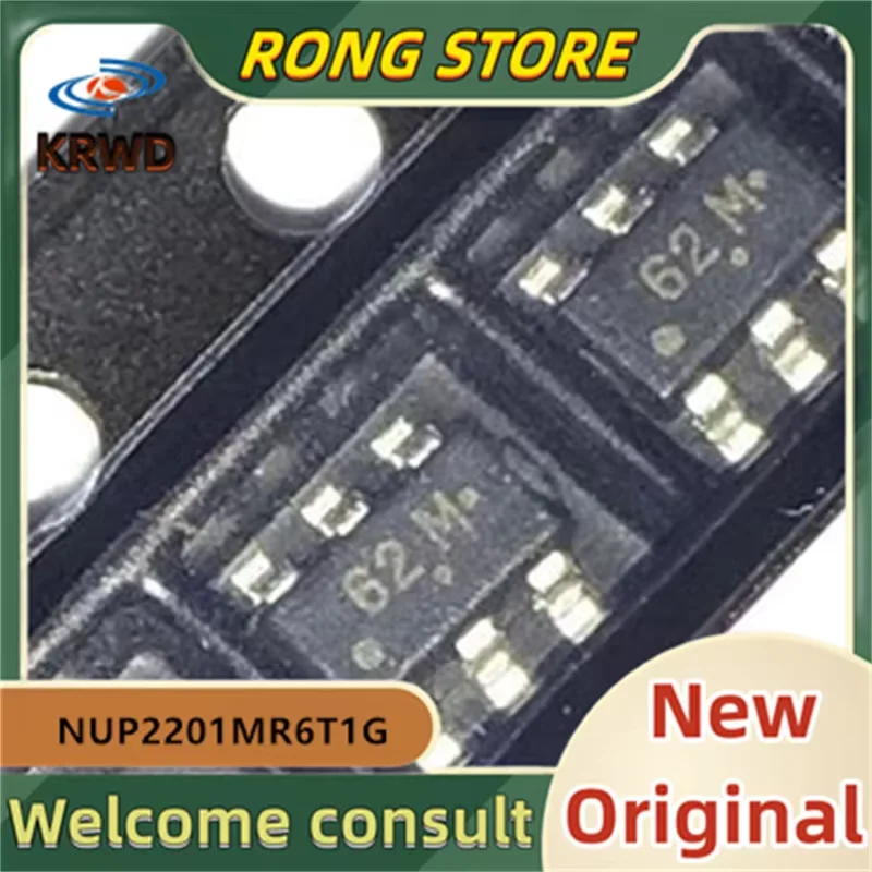 20 قطعة 62C 62M 62 * جديدة ومبتكرة رقاقة IC SOT23-6 NUP2201MR6T1G NUP2201MR6T1 NUP2201MR6