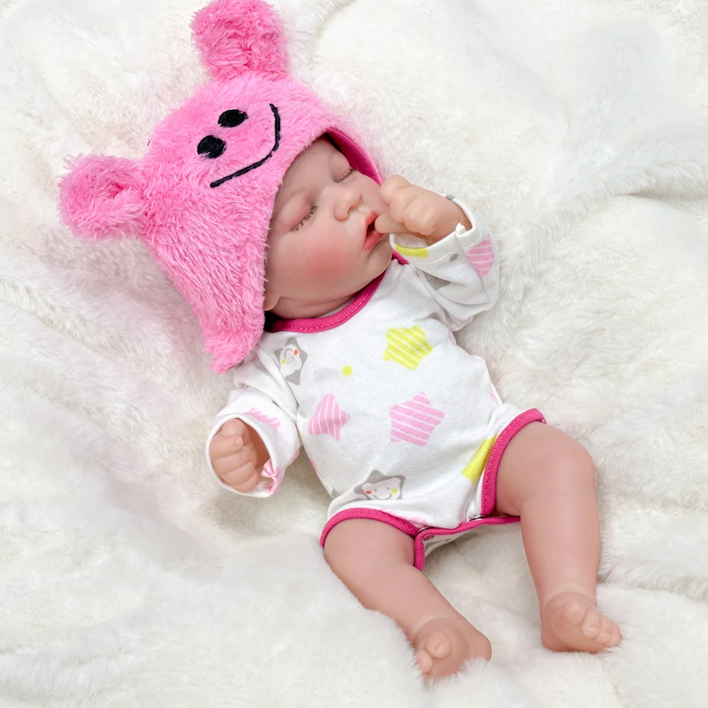 12-inch Twin Simulatie Babypoppen Zacht Vinyl Reborn Pop 3D Huidskleur Handgeschilderde Pop Xiao Shiqi Kan worden gewijzigd 017