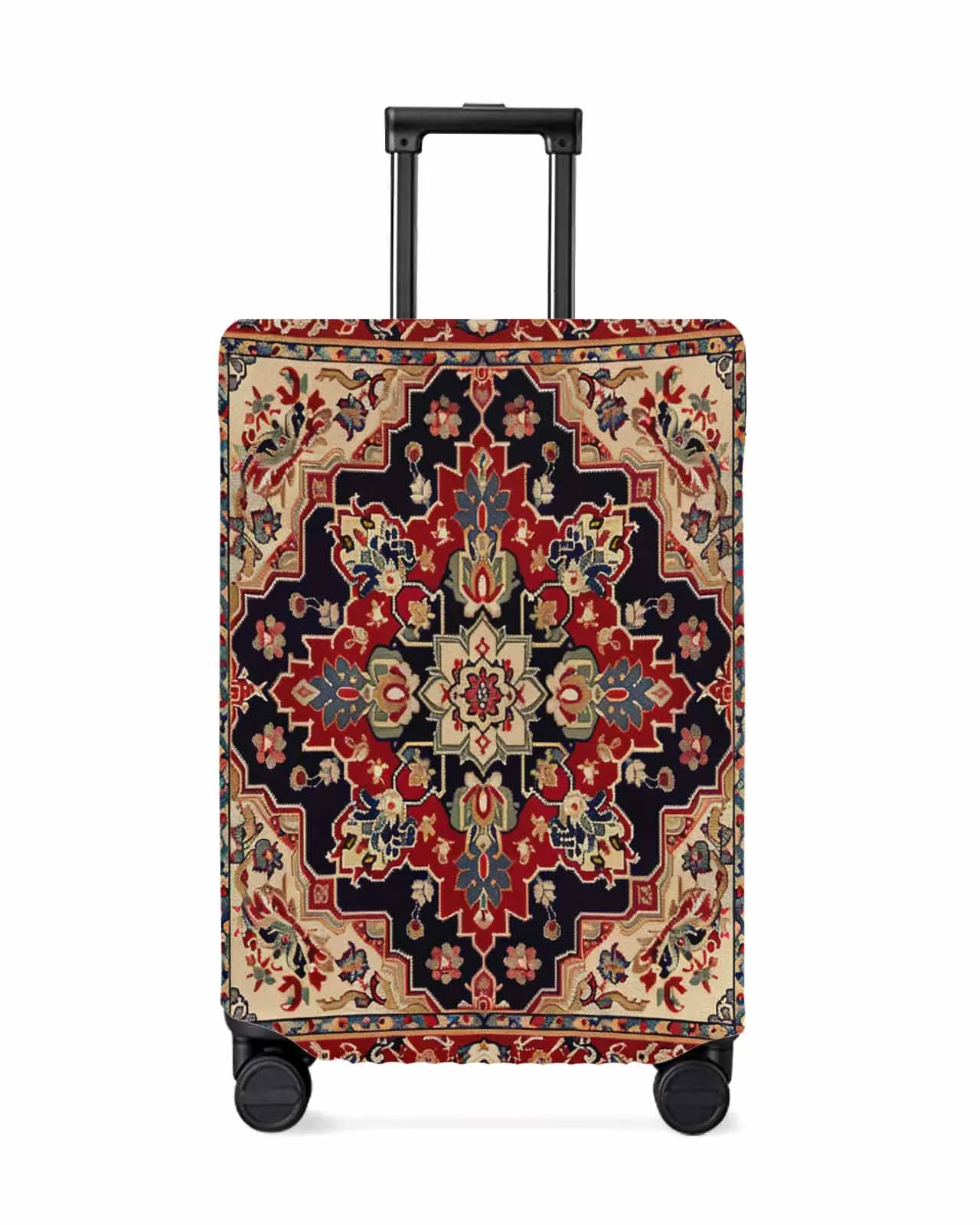 Floral Decorative Carpet Stripes Luggage Cover Elastic Baggage Cover For 18-32 Inch Suitcase Case Dust Cover