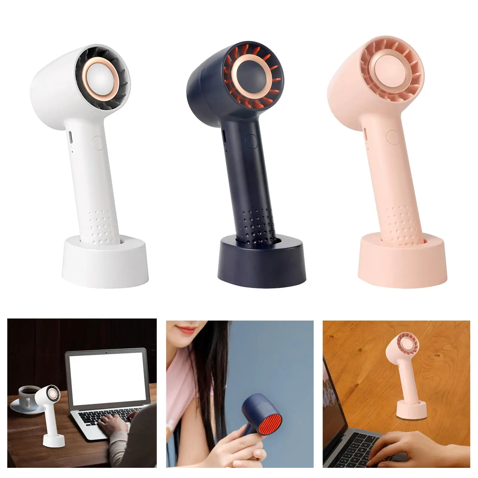 Mini-Handl üfter einstellbar USB persönlicher Lüfter tragbarer blattloser Lüfter für Tisch