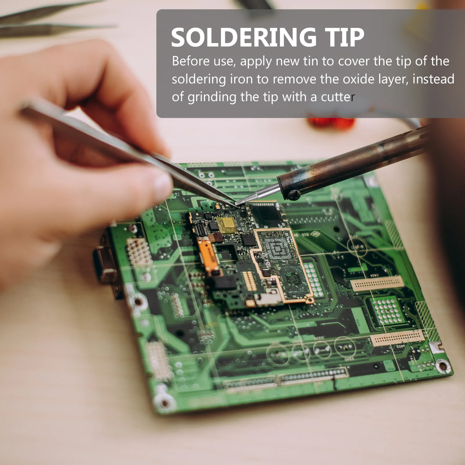 

1Set Replacement Soldering Iron Tip Multipurpose Copper Durable Welding Tip for Soldering Station Electronic Repair