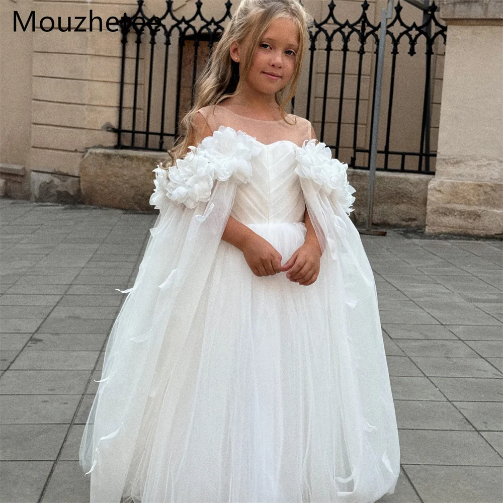 

Booma A-Line Off The Shoulder Flowers Girl Dresses Flowers Birthday Dresses Flowers Girls Prom Gowns Custom Made 2026