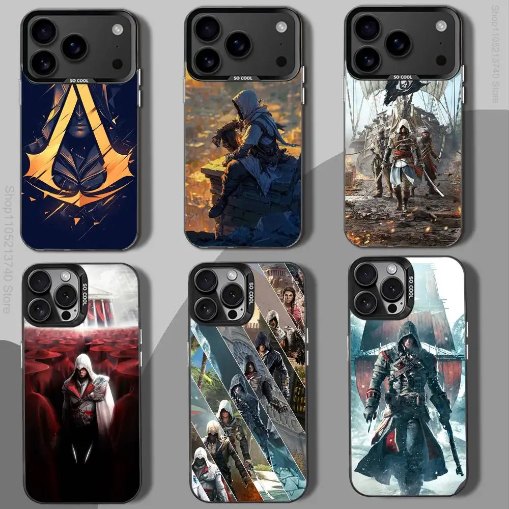 

A-Assassins cool Creed Game Phone Case For iPhone 12,16,11,14,13,17,15,E,Max,Plus,Air,Pro,Mini black Shockproof IMD Hard Cover