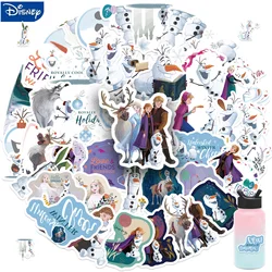 50PCS Disney Frozen Olaf Movie Stickers Anime Decal Skateboard Laptop Motorcycle Cute Kawaii Cartoon Sticker Pack Kids Toys