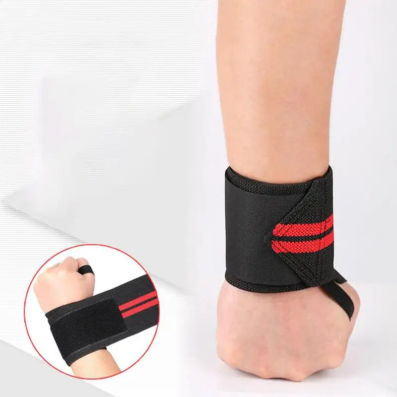 Weight Lifting Wristband Elastic Breathable Wrist Wraps Bandage Gym Fitness Weightlifting Powerlifting Wrist Brace Support Strap