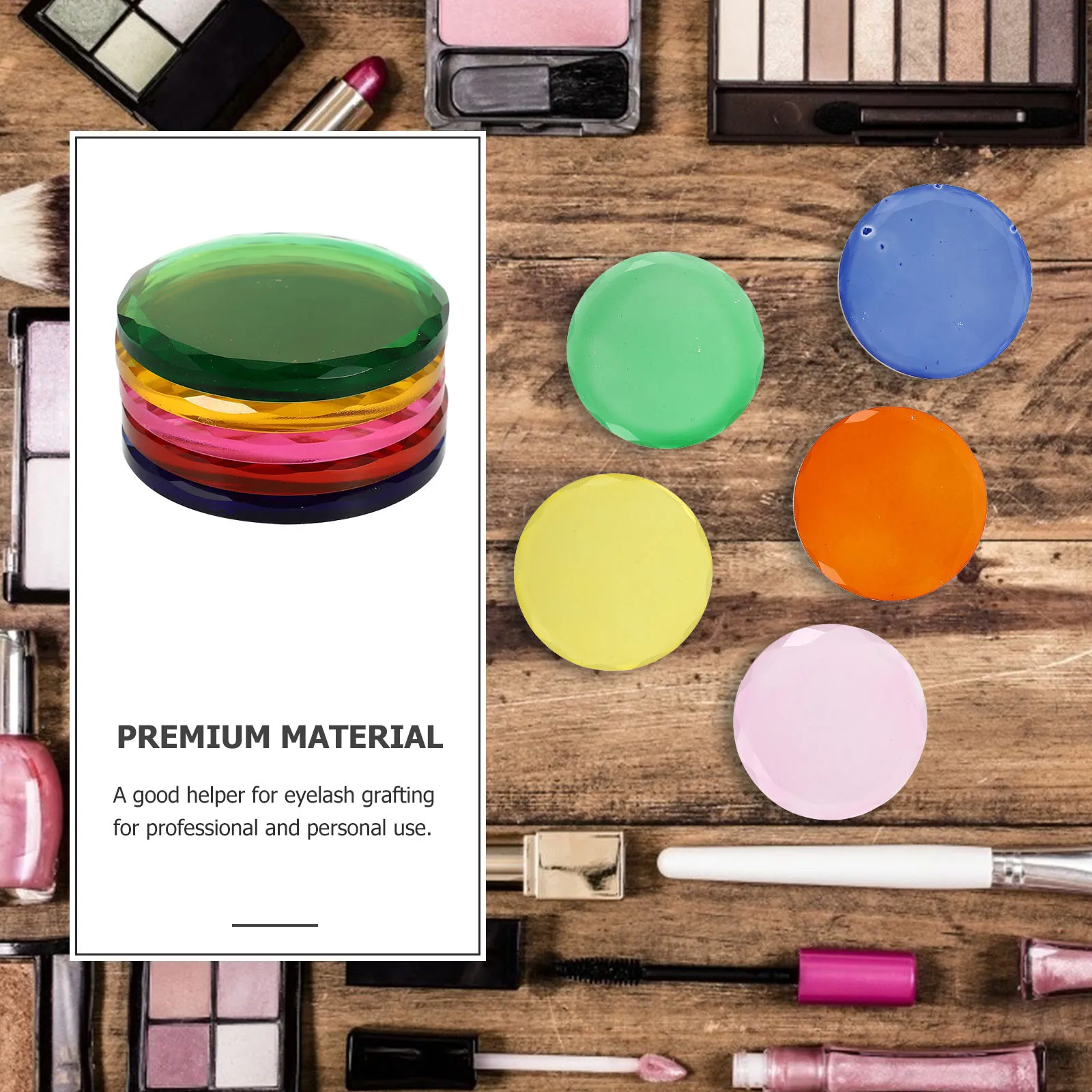 5 szt. Podstawek do przedłużania rzęs, unikalny design, wytrzymała tacka na klej, uchwyt do salonu, akcesoria do przedłużania rzęs