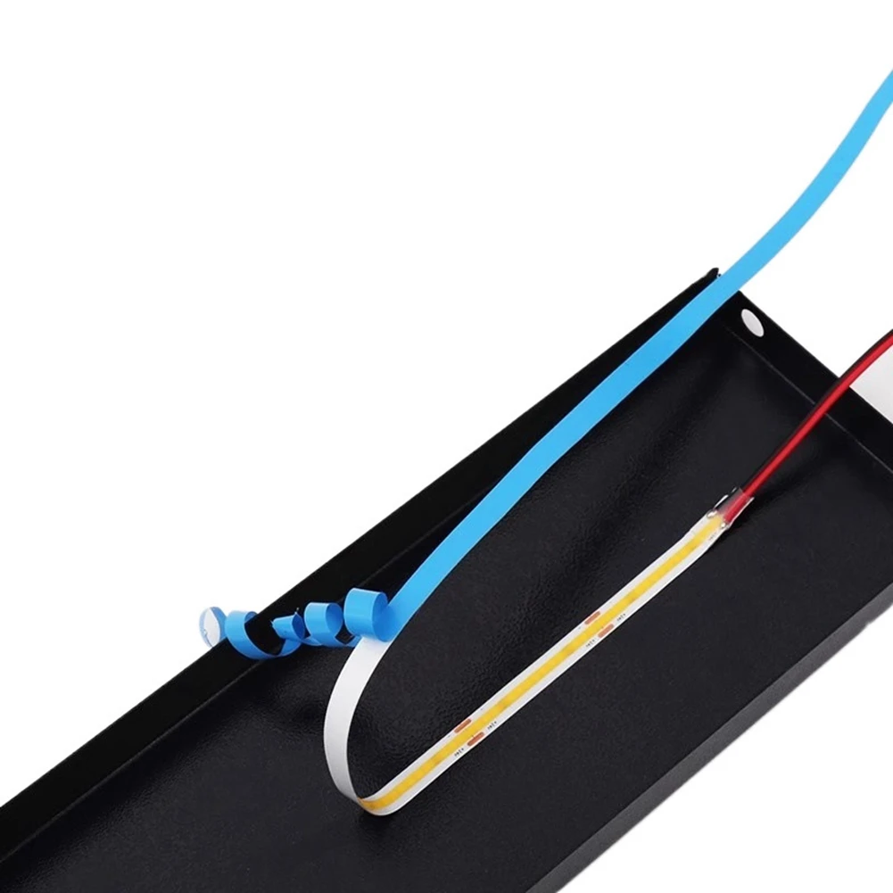 ABNO-COB Strip Light Strip แรงดันไฟฟ้าต่ํา 24V กว้าง 8 มม.320 LEDs/M Self-กาวกาวแสงสีขาวอุ่น