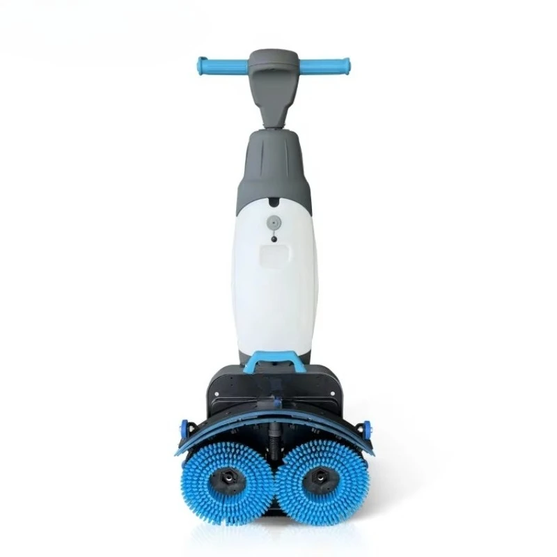 เครื่องขัดพื้นแบบเดินตามขนาดเล็กกะทัดรัด ใช้แบตเตอรี่ ความกว้างการทำงาน 430 มม. แรงสั่นสะเทือนต่ำ เงียบ ได้รับการรับรองมาตรฐาน CE