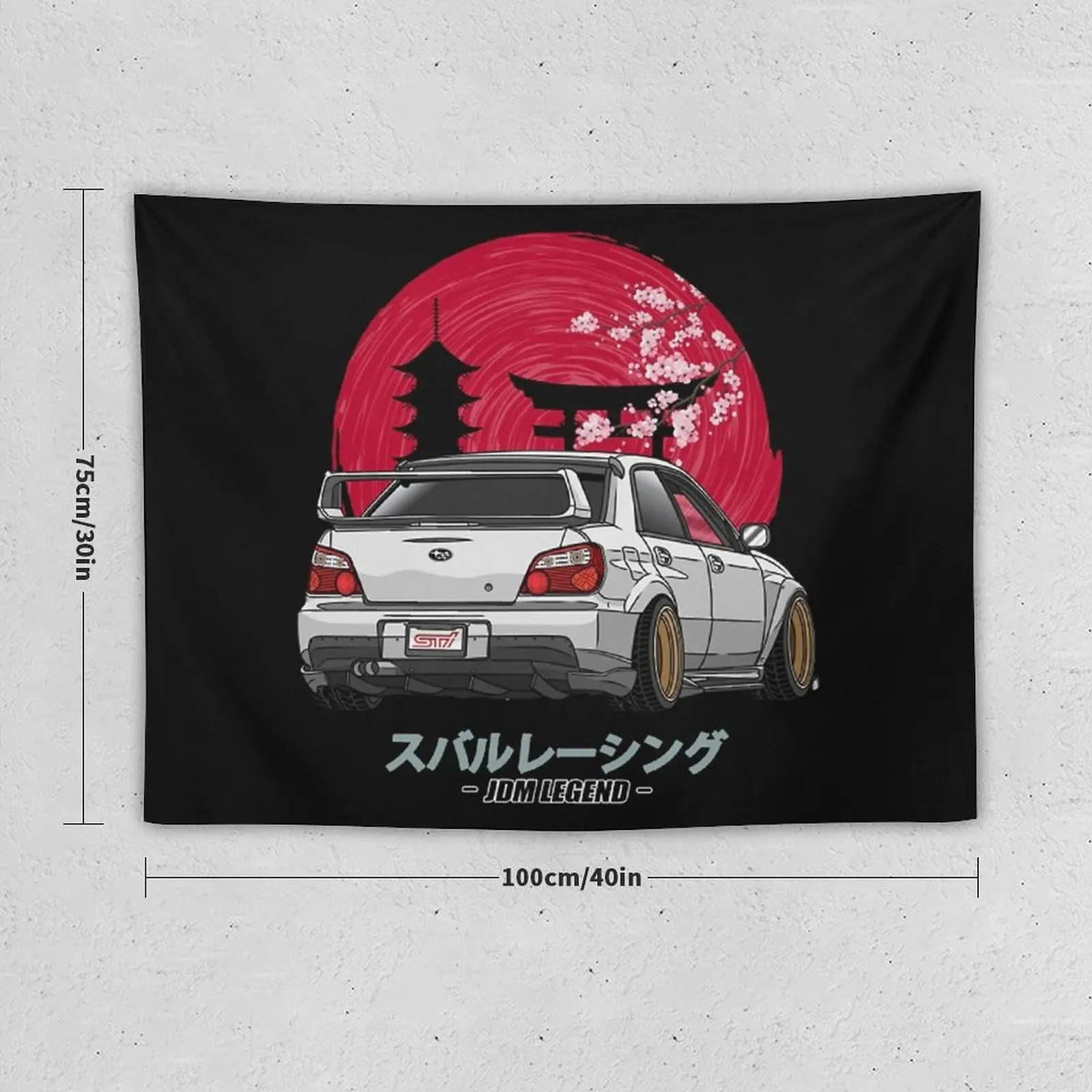 JDM Subie Impreza WRX ?Bugeye 2000 T-Shirt Tapestry Room Decor Korean Style Bed Room Decoration Tapestry