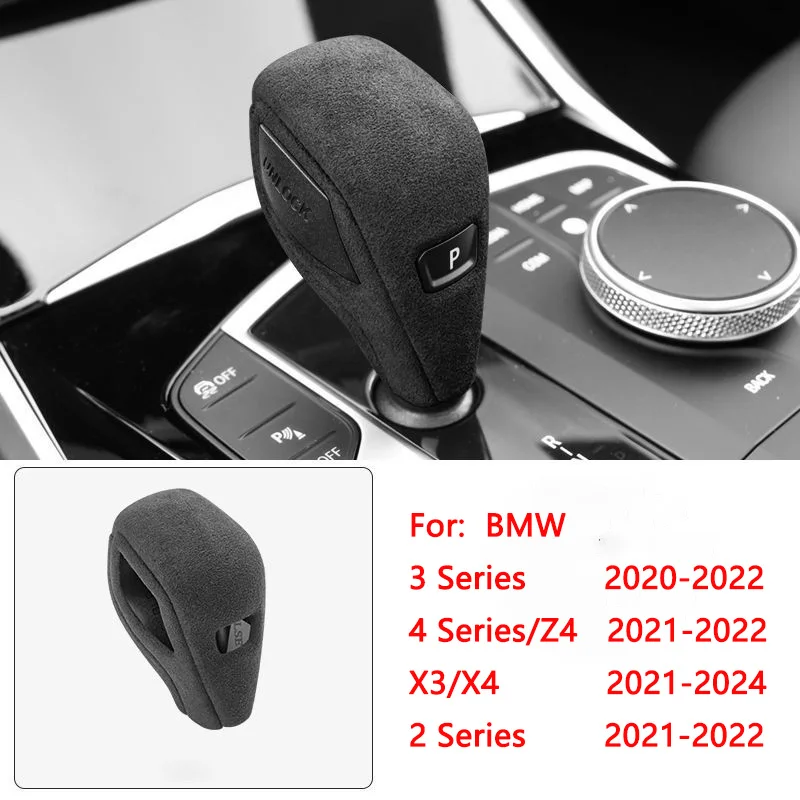 Auto versnellingspookknop cover trim voor BMW G20 G22 G29 330i 340i M340i 2 3 4 X3 X4 Z4 IX3 I4 Serie Wrap interieur accessoires