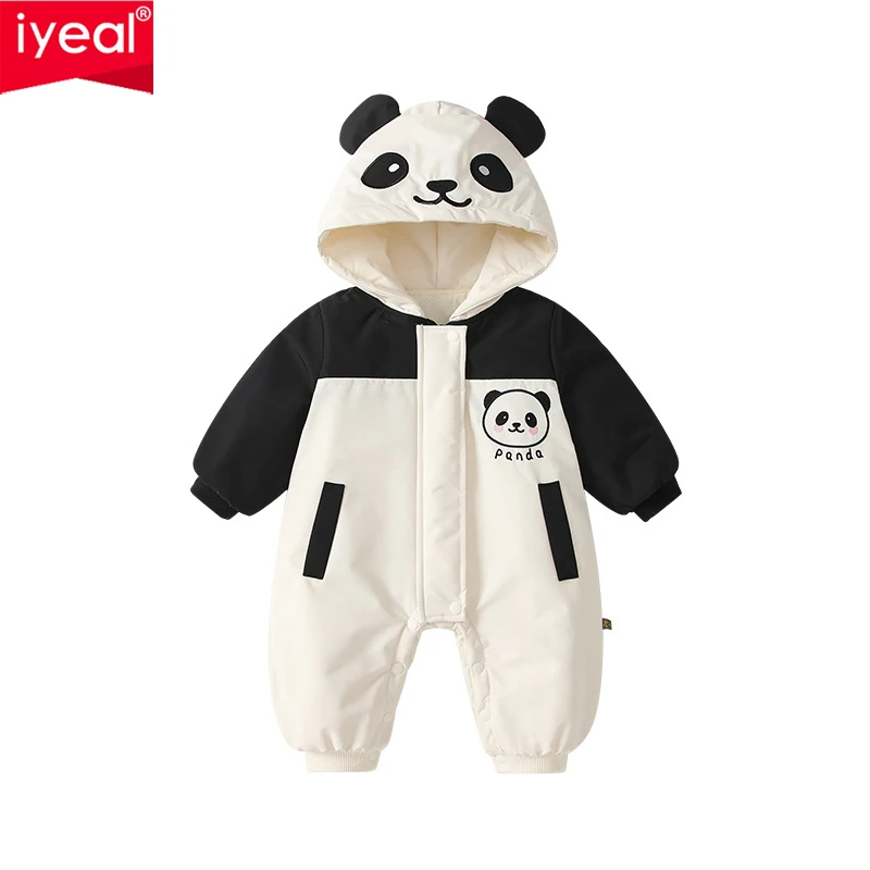 

IYEAL Baby Winter Clothes Baby Boys And Girls Hooded Jacket Jumpsuit Outdoor Wear Super Cute Panda Jumpsuit