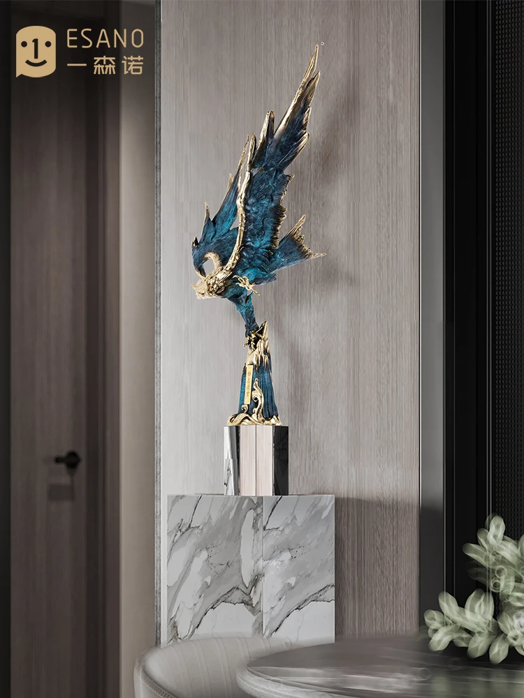 YY Eagle Entrance Decoration Office Desk Surface Panel Decoration Wine Cabinet Gift