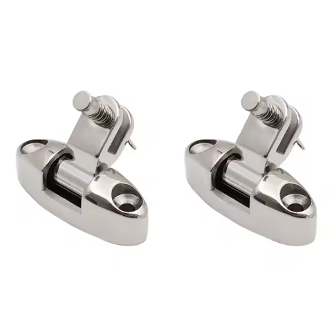 2 Pack Stainless Steel 316 Marine Deck Hinges Spring Pin Gables Awning Accessories