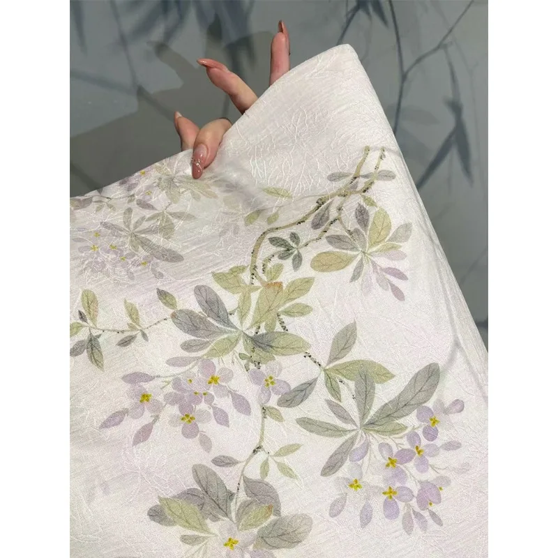 Spring branch flower double-sided tea party, Chinese table flag , household tea table thermal insulation pad fabric accessories