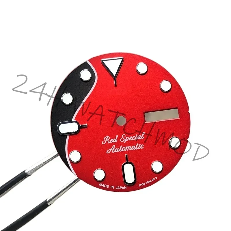 

28.5mm NH35 dial retro dial green luminated dial suitable for NH35 NH36 movement watch accessories