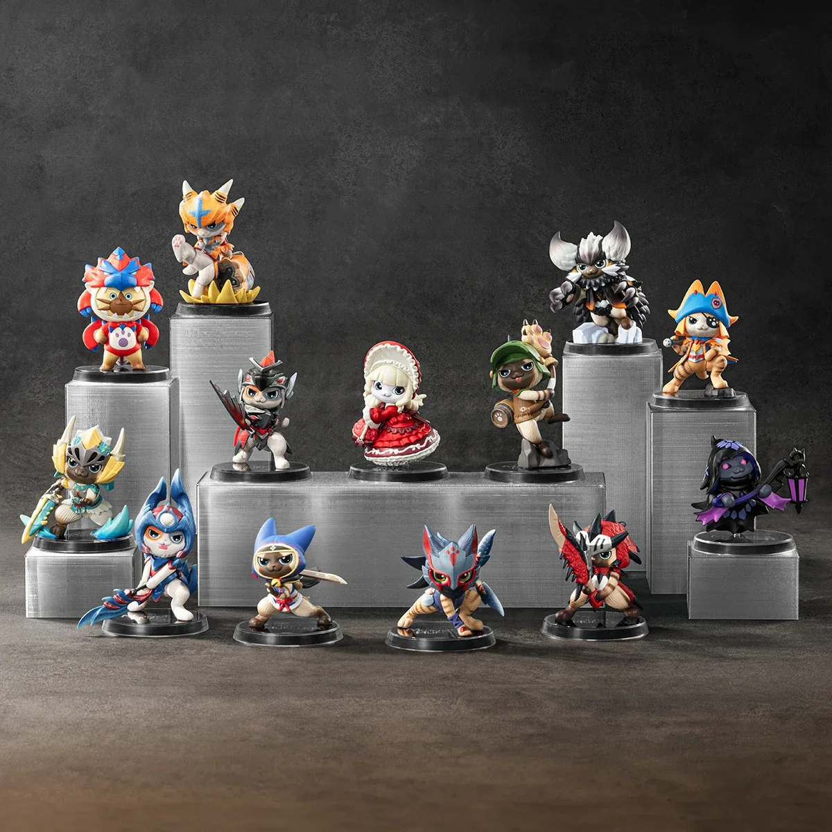 POP MART Monster Hunter Palico Series Blind Box - Mystery Box Giocattoli, Bambole, Statuette Carine, Ornamenti da Scrivania, Collezione Regalo