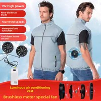 Men's Cooling Vest with Fan - Outdoor Air Conditioner Jacket USB Rechargeable Sun Protection Work Wear for Summer Hiking Fishing