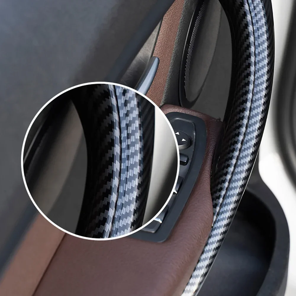 

For BMW F30 F80 F31 F32 F33 F35 F82 F83 2012-2017 Inside Handles Cover Trim Carbon Fiber Look Car Interior Door Pull Handle