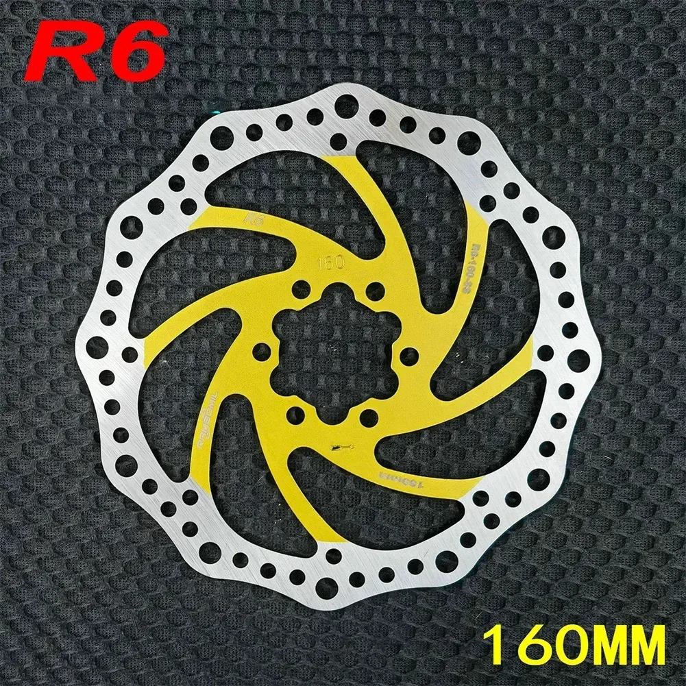 1pcs Color Disc Disc Brakes Bicycle Discs R6 Series Brake Disc Off-Road MTB Mountain Bike Disc Brakes 160mm/180mm/203mm