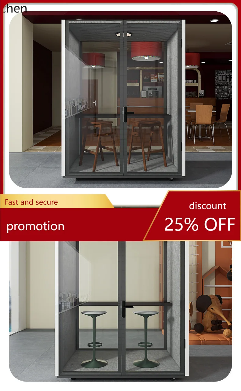 ZMLSilent Soundproof Room Mobile Detachable Phone Booth Conference Room Live Streaming Room Noise Reduction