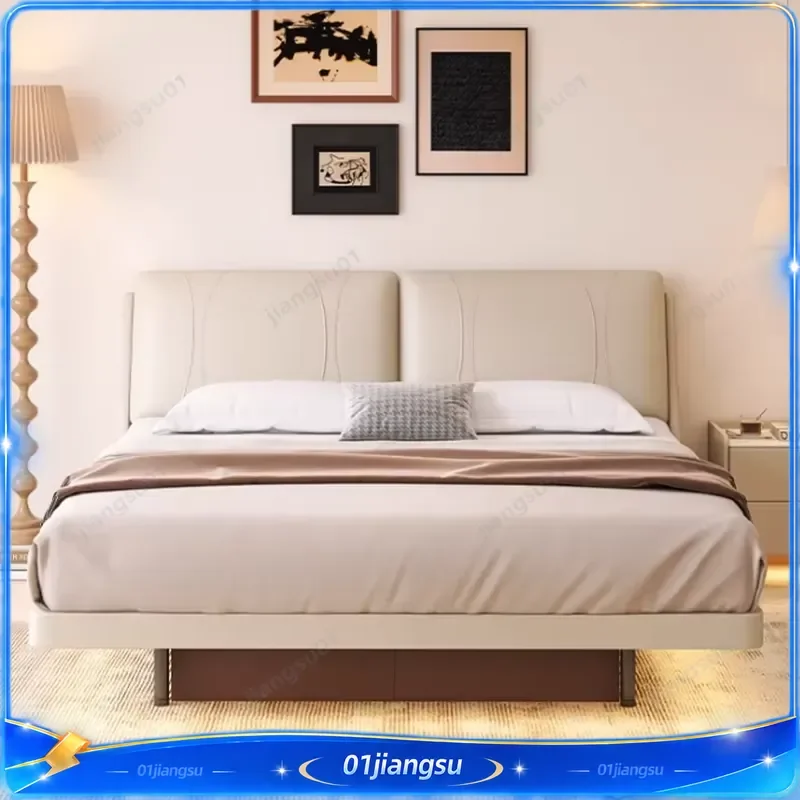 Luxury European King Size Loft Bed Modern Space Saving Design Safe Multifunctional Bedroom Furniture Camas De Casal Office