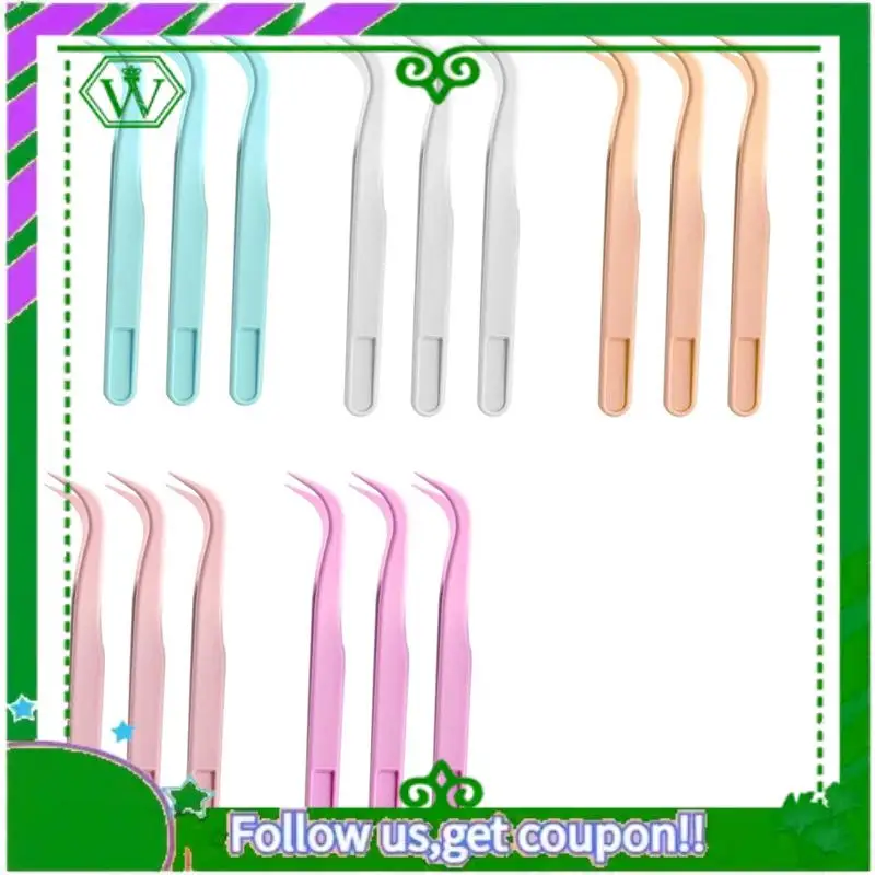 

A18P-15 шт. пластиковые пинцеты для детей, пинцеты для рукоделия, подходят для изготовления ювелирных бусин своими руками, кормления животных, 5 цветов