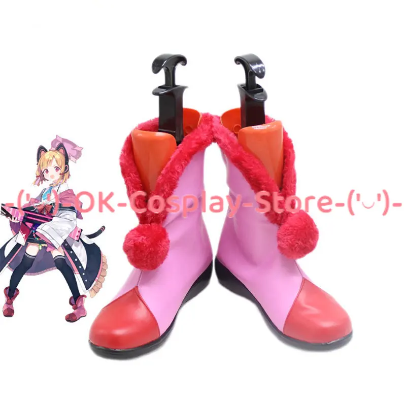 

Game Blue Archive Saiba Momoi Cosplay Shoes Halloween Carnival Boots PU Shoes Cosplay Props Custom Made