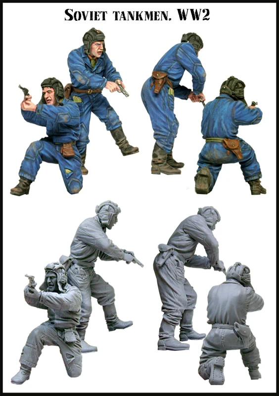 

1/48 Scale Resin Figures Model Kit-C213 SOVIET TANKMAN Hobby Miniatures Unassembled and Unpainted