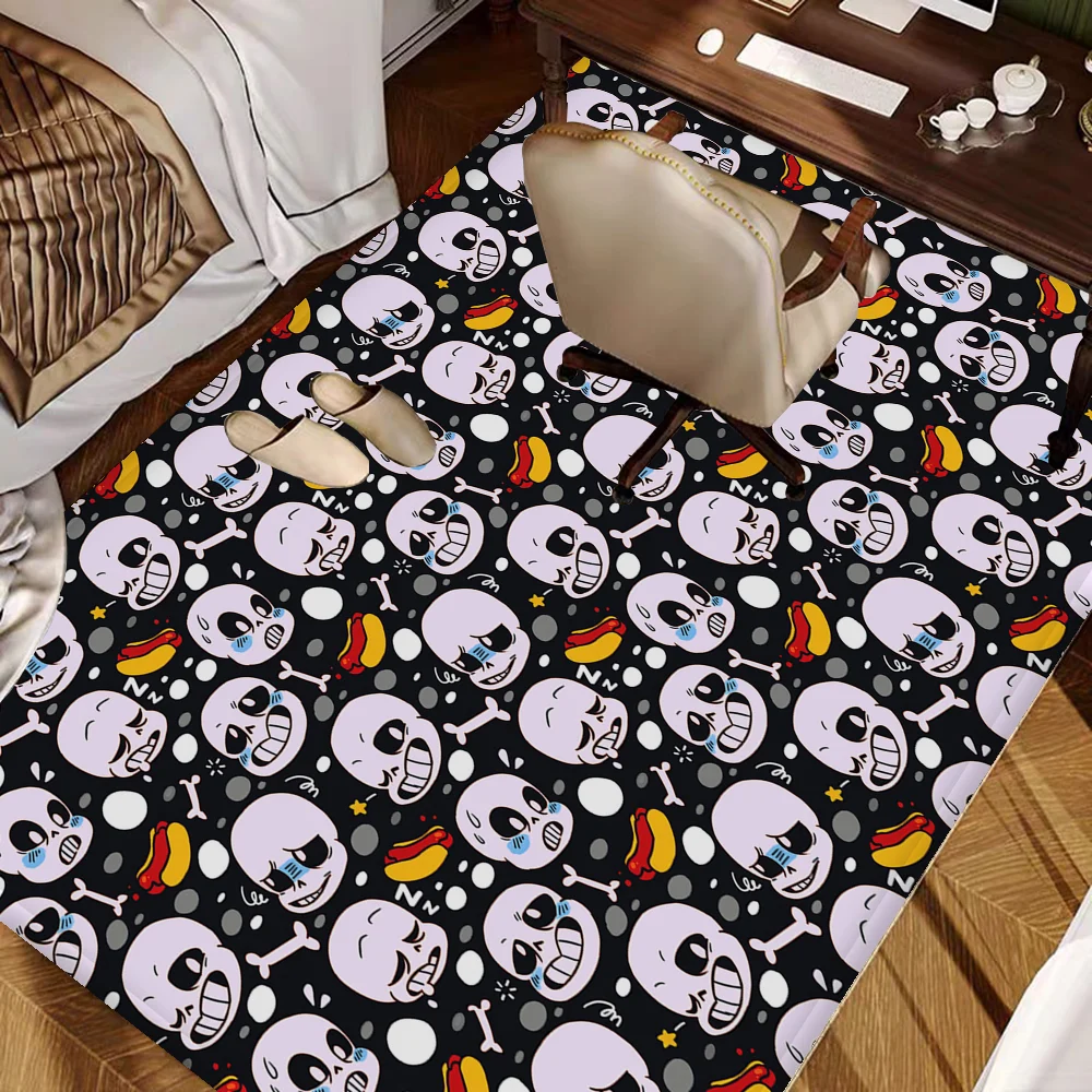 Undertale Sans Frisk Floor Mat Retro Multiple Choice Living Room Kitchen Rug Non-Slip Modern Home Decor