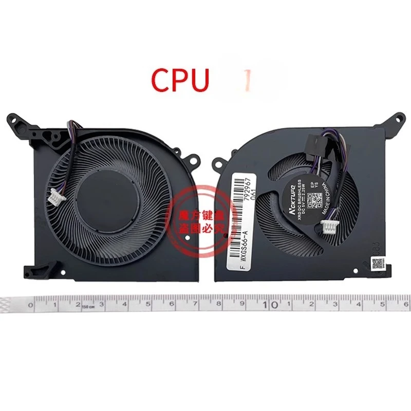 New CPU Fan for MSI GS66 WS66 P66 MS-16V1 MS 16V2 16V3 16V4 16V5 MS-16V5 Cooling Fan